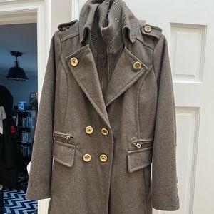 Miss Sixty army green wool blend duffle coat in great condition.